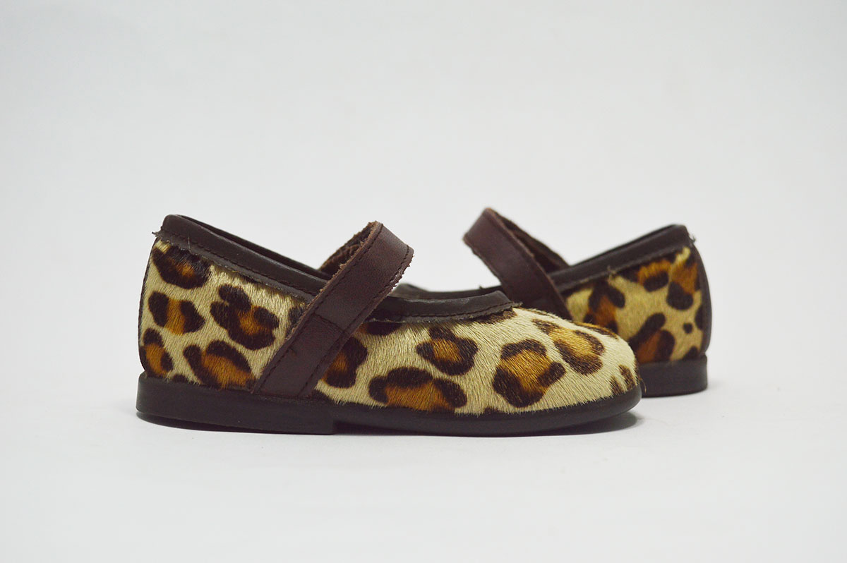 Merceditas estampado leopardo niña - Imagen 3