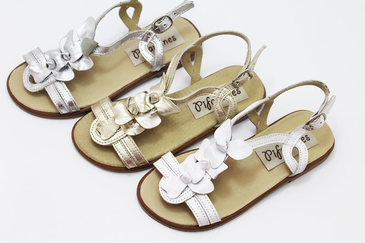 Sandalias niña flor - Imagen 2