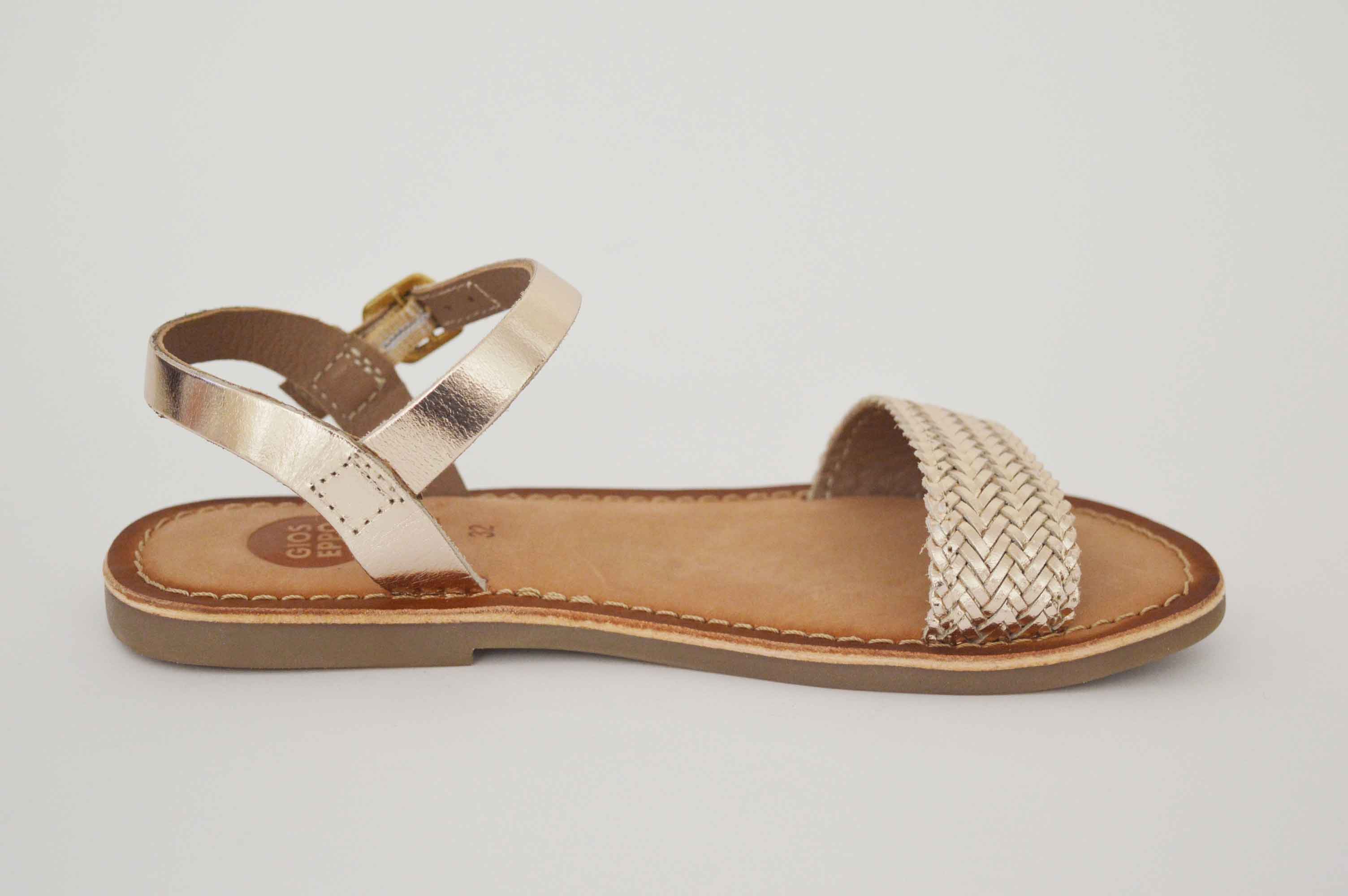 Sandalia dorada hebilla - Imagen 4