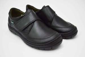 Zapato colegial negro niño con puntera reforzada Gorila