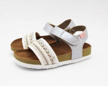Sandalias anatomica perlitas blanco niña