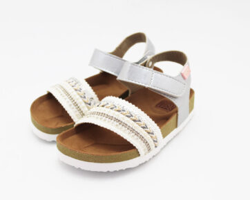 Sandalias anatomica perlitas blanco niña