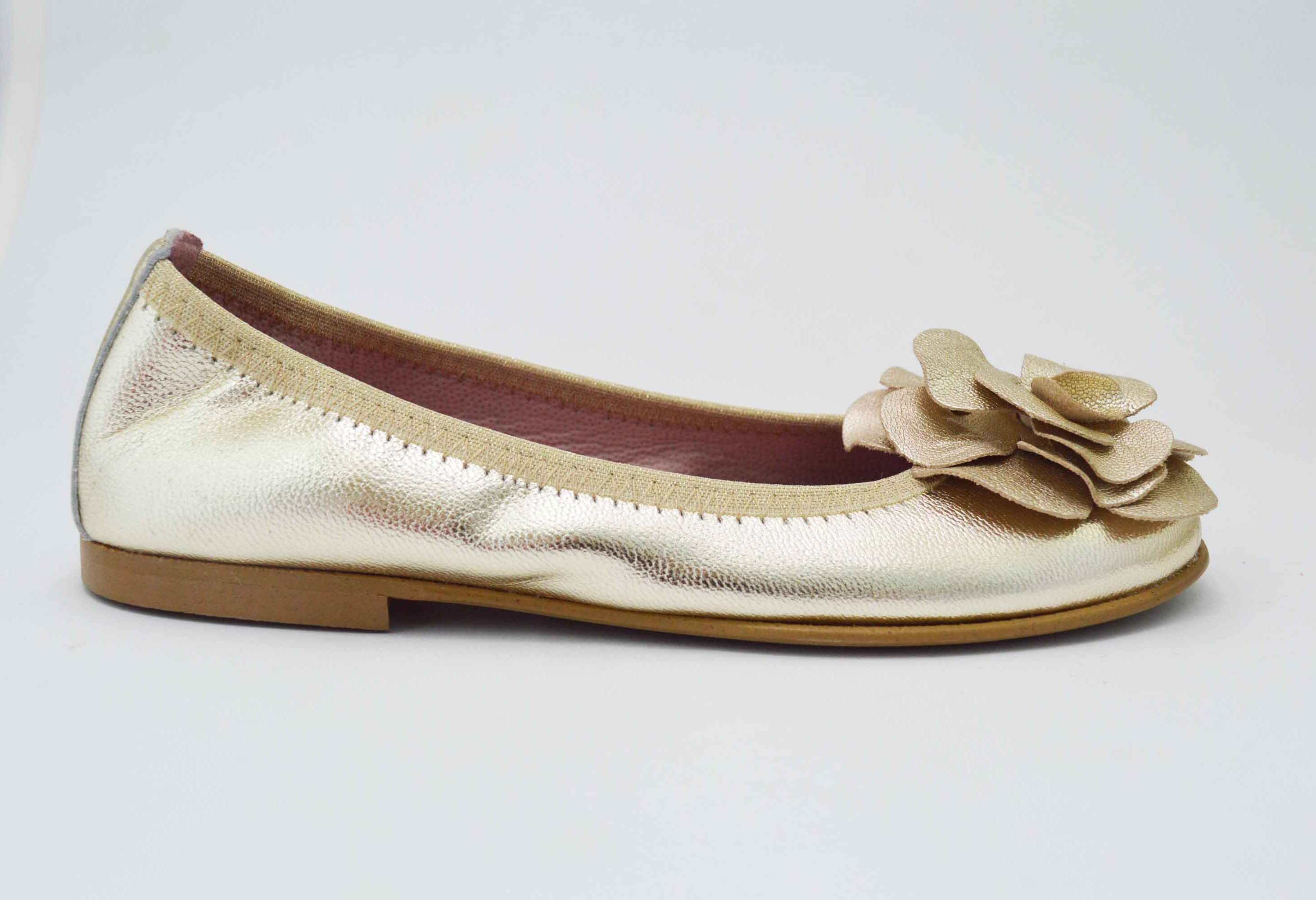 Bailarinas doradas con adornos flor - Imagen 41