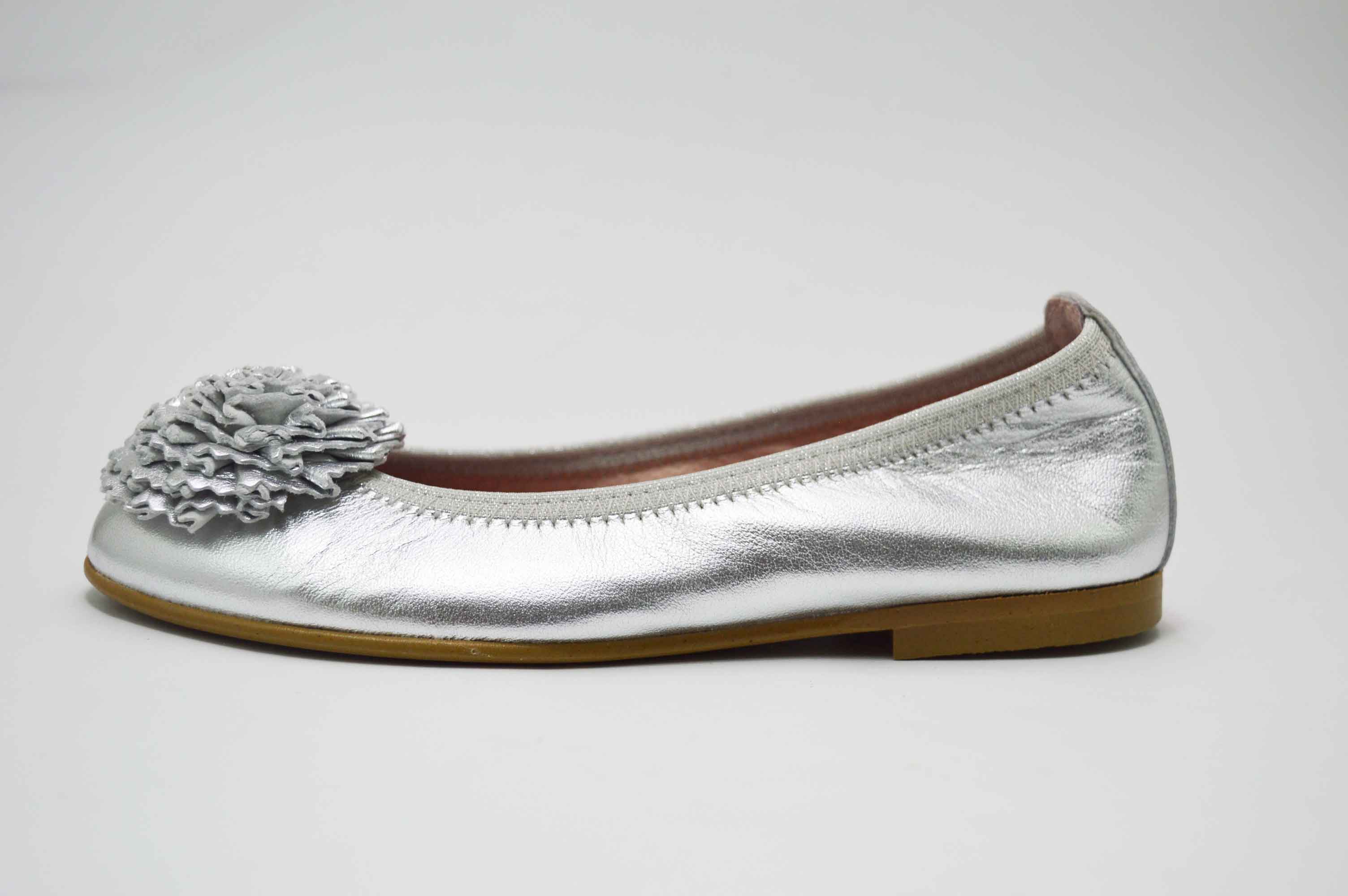 Bailarinas plata con adornos flor - Imagen 26