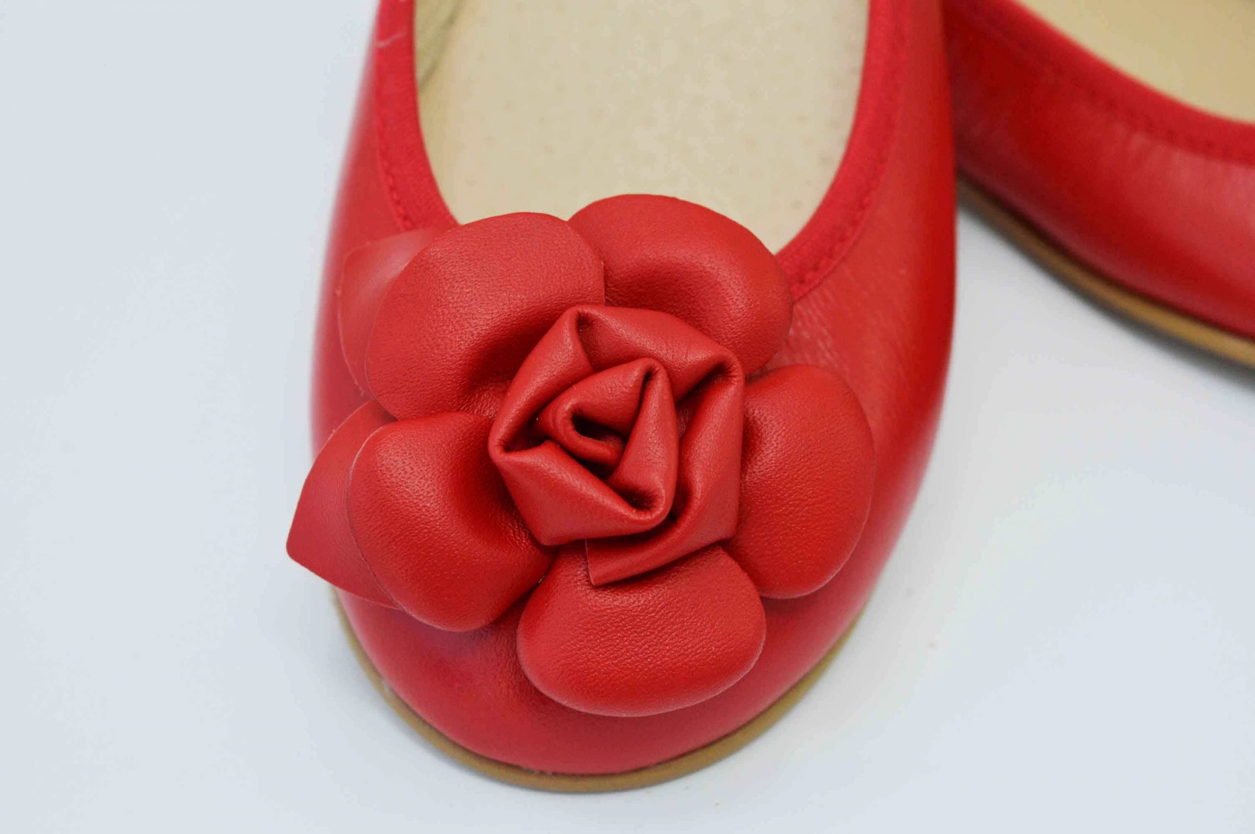 Bailarinas rojo con adorno flor - Imagen 30