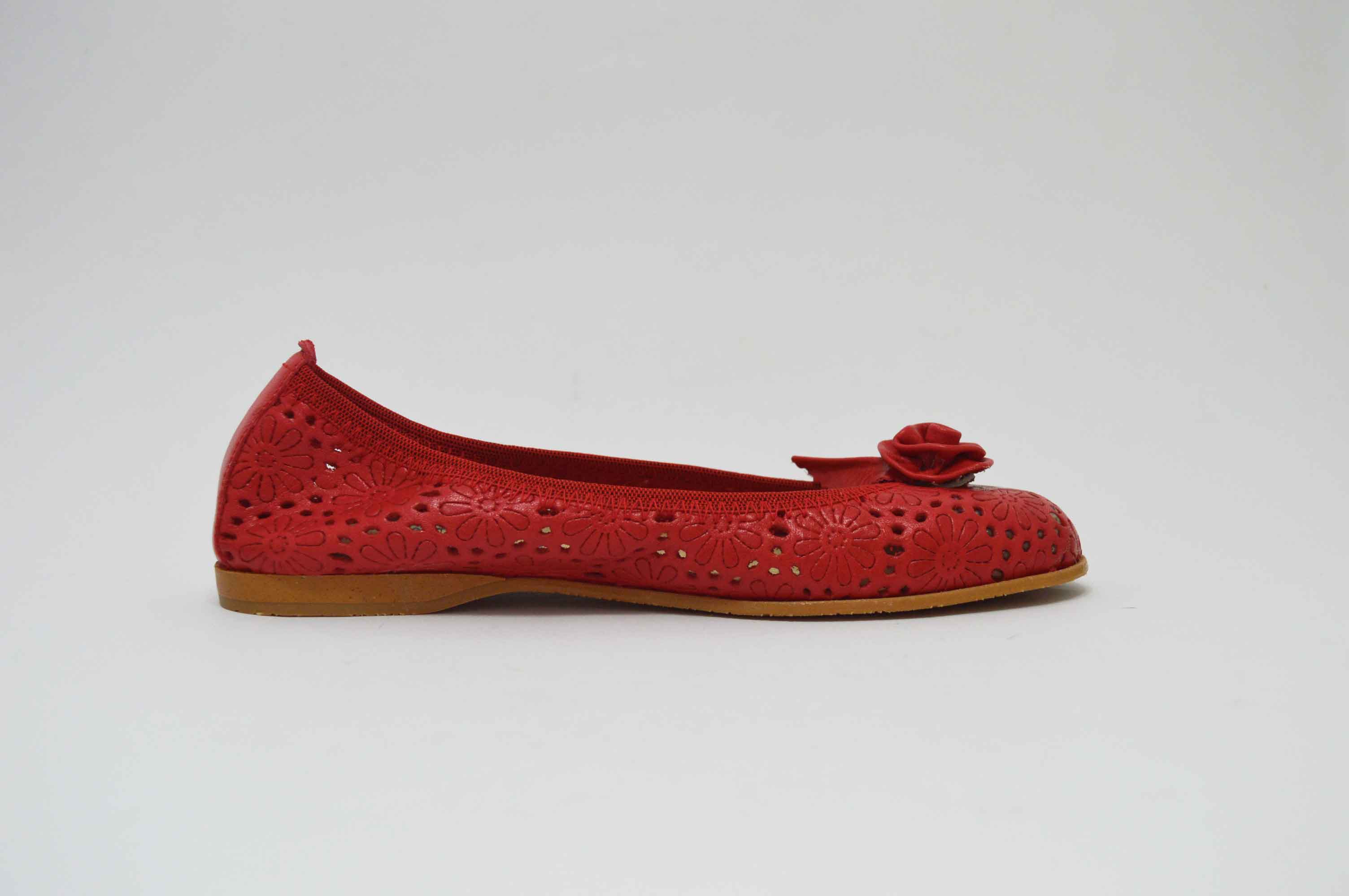 Bailarina calada roja con adorno - Imagen 5