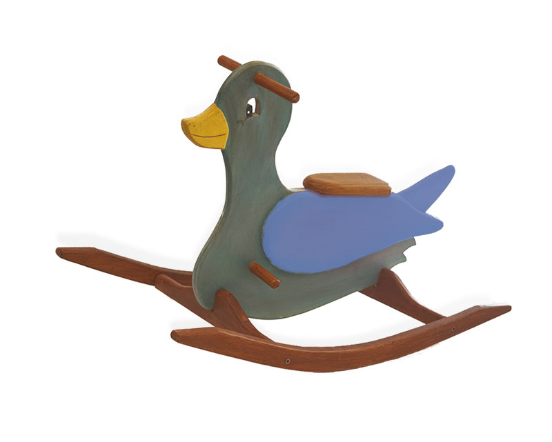 Balancín artesanal Pato para niños - Imagen 3
