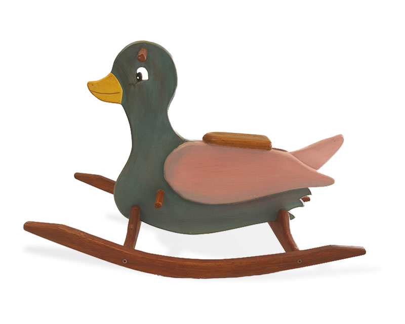 Balancín artesanal Pato para niños - Imagen 10