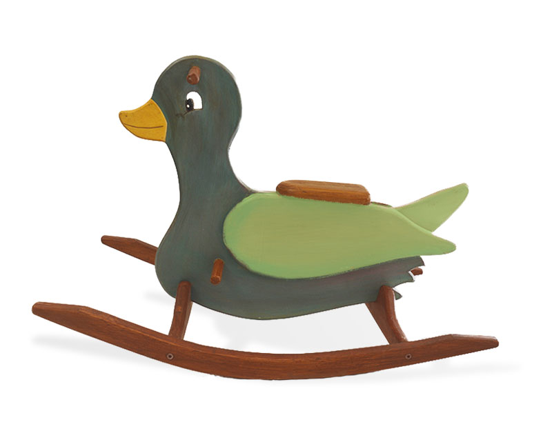 Balancín artesanal Pato para niños - Imagen 4