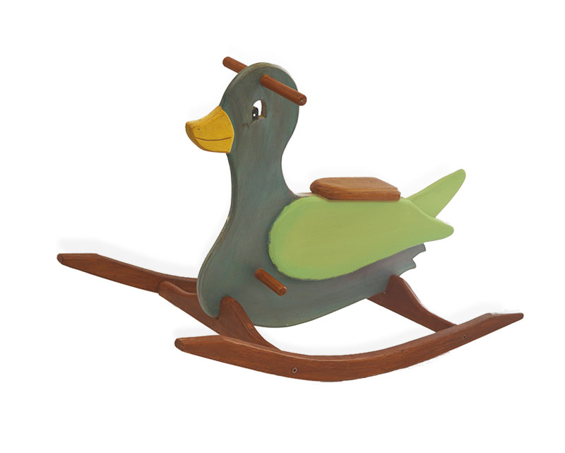 Balancín artesanal Pato para niños - Imagen 5