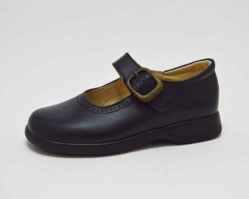 Mercedita azul hebilla colegial niña