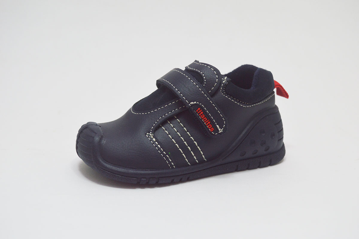 Bota combinada napa con serraje azul niño