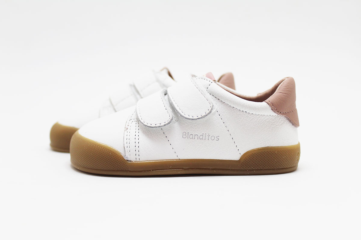 Deportivos Blanditos blanco rosa modelo Londres - Imagen 2