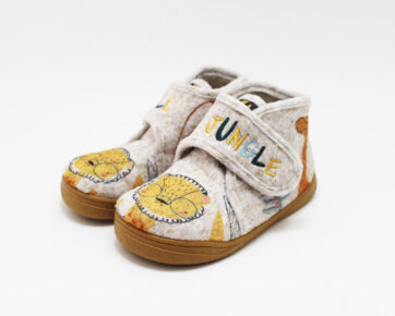 Zapatillas casa barefoot gris niño Zapyflex