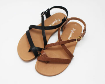 Sandalias barefoot mujer tiras entrelazadas