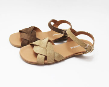 Sandalias barefoot mujer trenzado