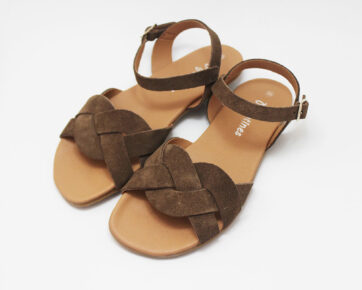 Sandalias barefoot mujer trenzado