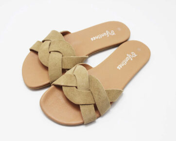 Sandalias barefoot mujer trenzado sin talon