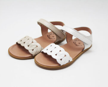 Sandalias barefoot niña diseño circulo