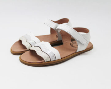 Sandalias barefoot niña tiras onduladas