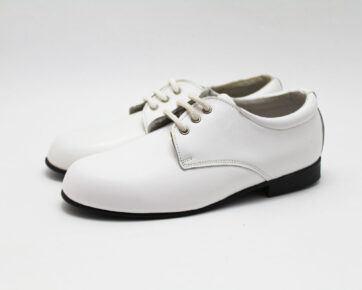 Zapato blanco cordones ceremonia niño