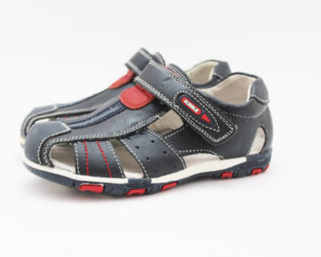 Sandalias niño azul marino rojo puntera