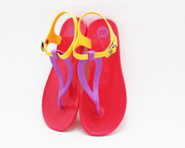 Sandalia playa niña fuxia naranja Gioseppo